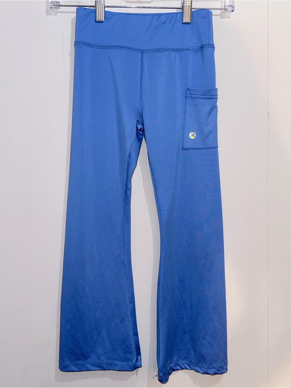 RBX Active Girls Blue Flare Yoga Pants with Side Pocket Size L 6X EUC - Picture 1 of 6